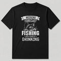100% Cotton Largemouth Bass Fishing T-Shirt — black front view with printed graphic
