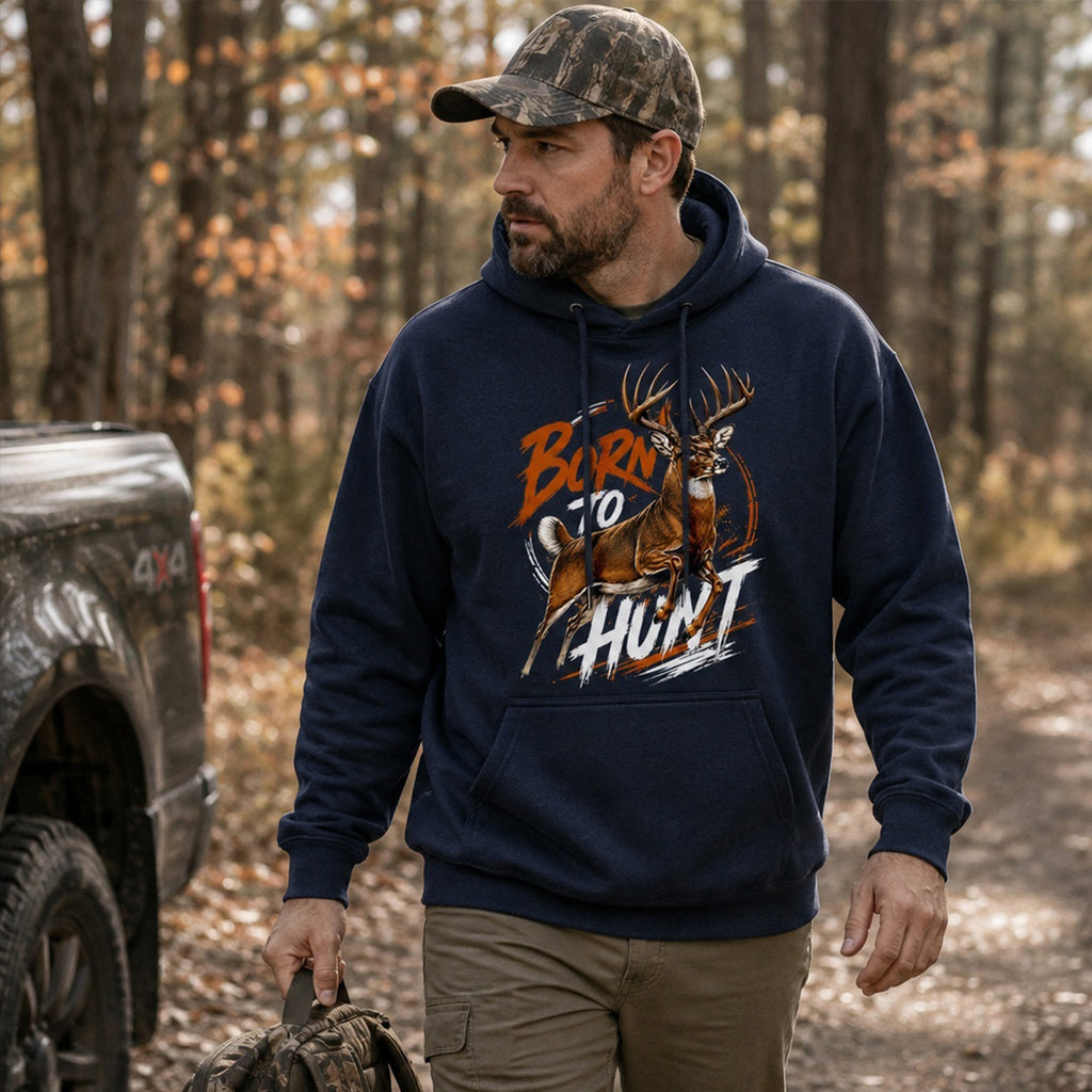 Whitetail Deer Hunting Hoodie for Men