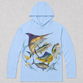 UPF 50+ Offshore Game Fish Saltwater Fishing Sun Protection Hoodie for Men