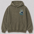 Washed Sportfishing Boat Coastal Fishing Hoodie Graphic