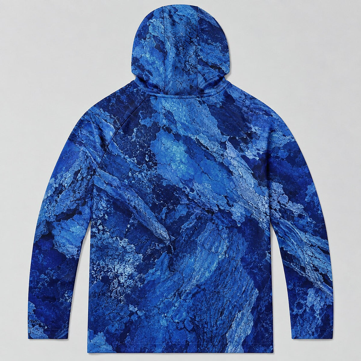 UPF 50+ Fishing Heartbeat Sun Protection Hoodie for Men
