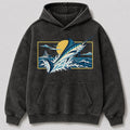 Washed Marlin Offshore Fishing Boat Graphic Hoodie