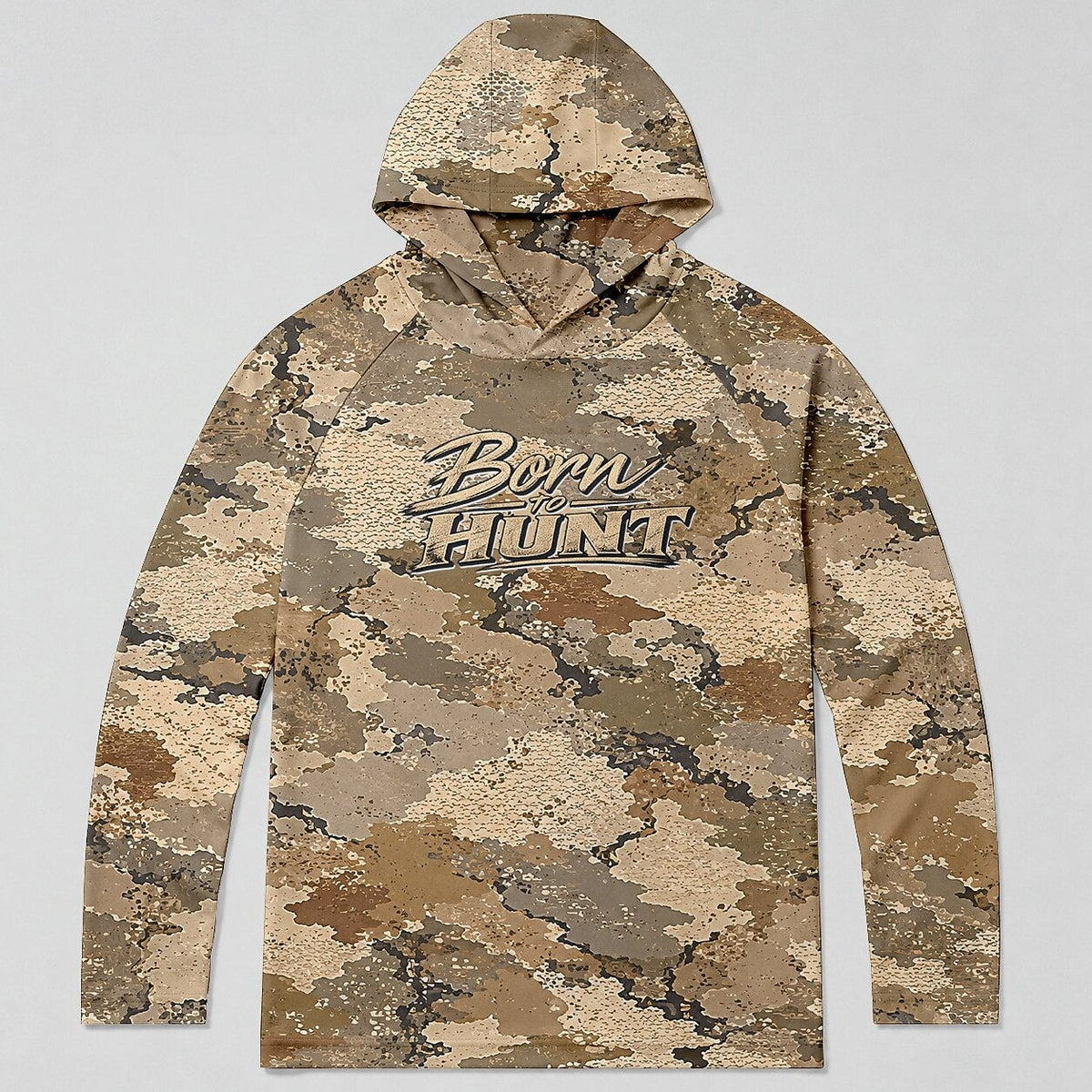 UPF 50+ Desert Camo Hunting Sun Protection Hoodie for Men