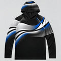 UPF 50+ Neon Wave Fishing Graphic Sun Hoodie