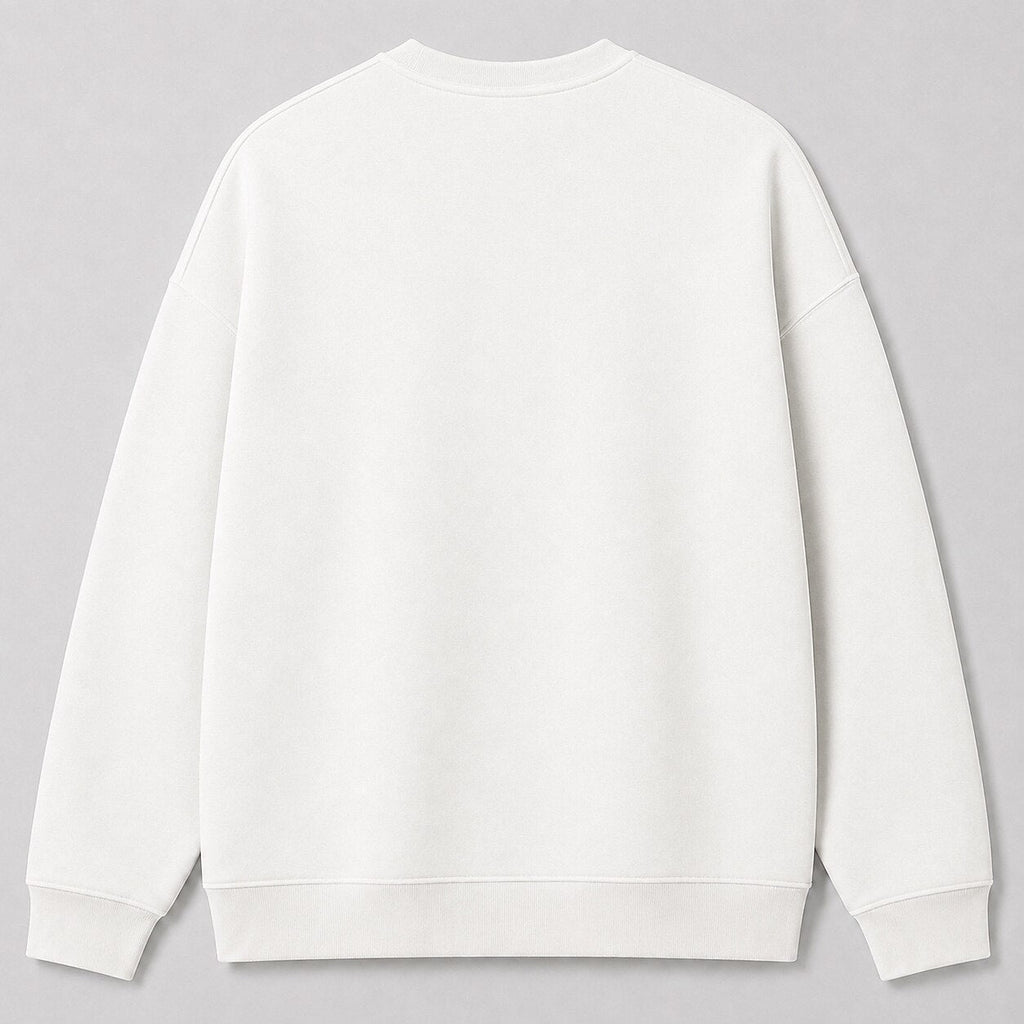 Classic Largemouth Bass Angler Crewneck Sweatshirt — black back view