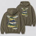 Washed Tuna Mahi Mahi Marlin sportfishing Hoodie