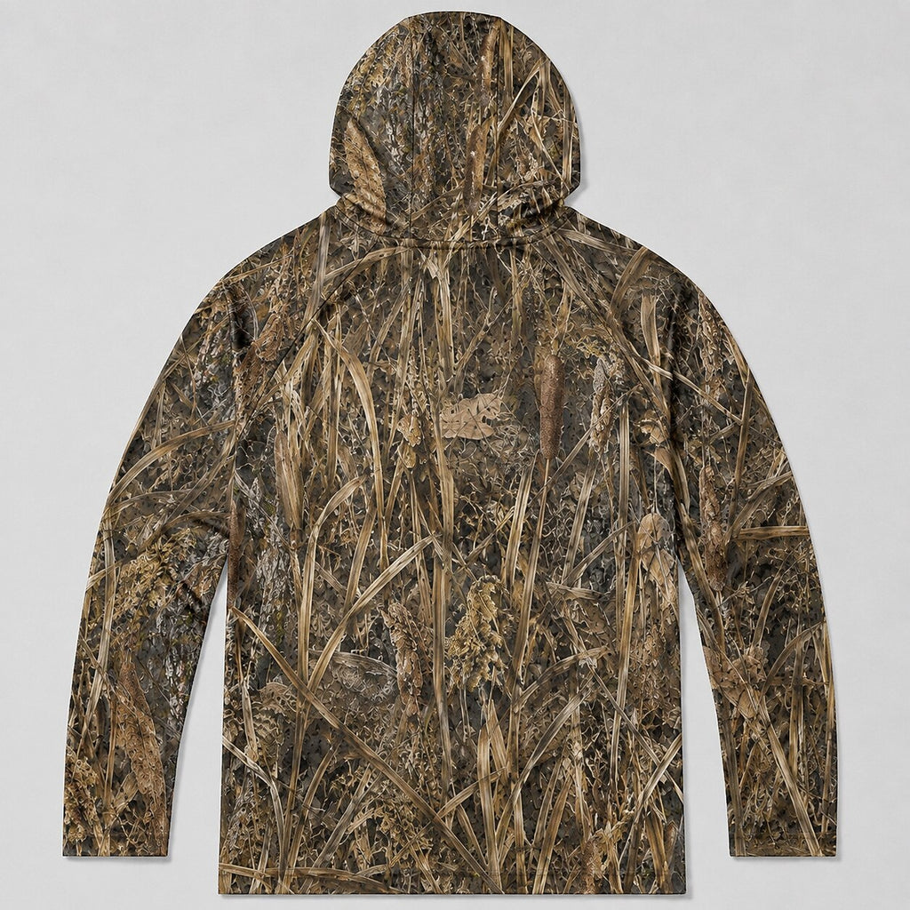 UPF 50+ Marsh Camo Entenjagd-Kapuzenpullover für Herren