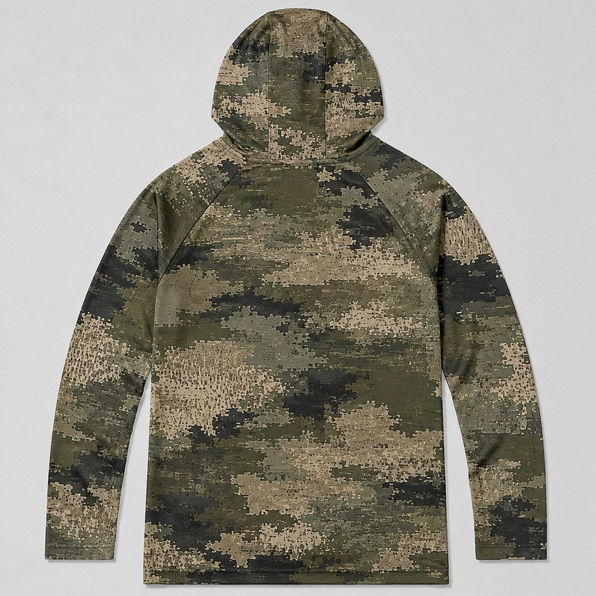 UPF 50+ Digital Camo Hunting Sun Protection Hoodie for Men