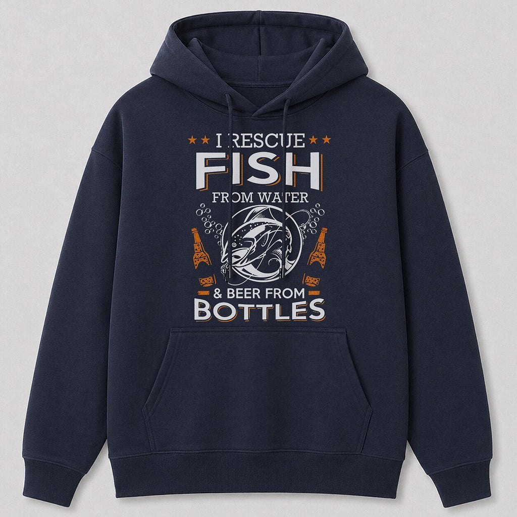 Fly Fishing Trout Hoodie - Mountain River Angler — close-up of fabric, cuff, and pocket stitching