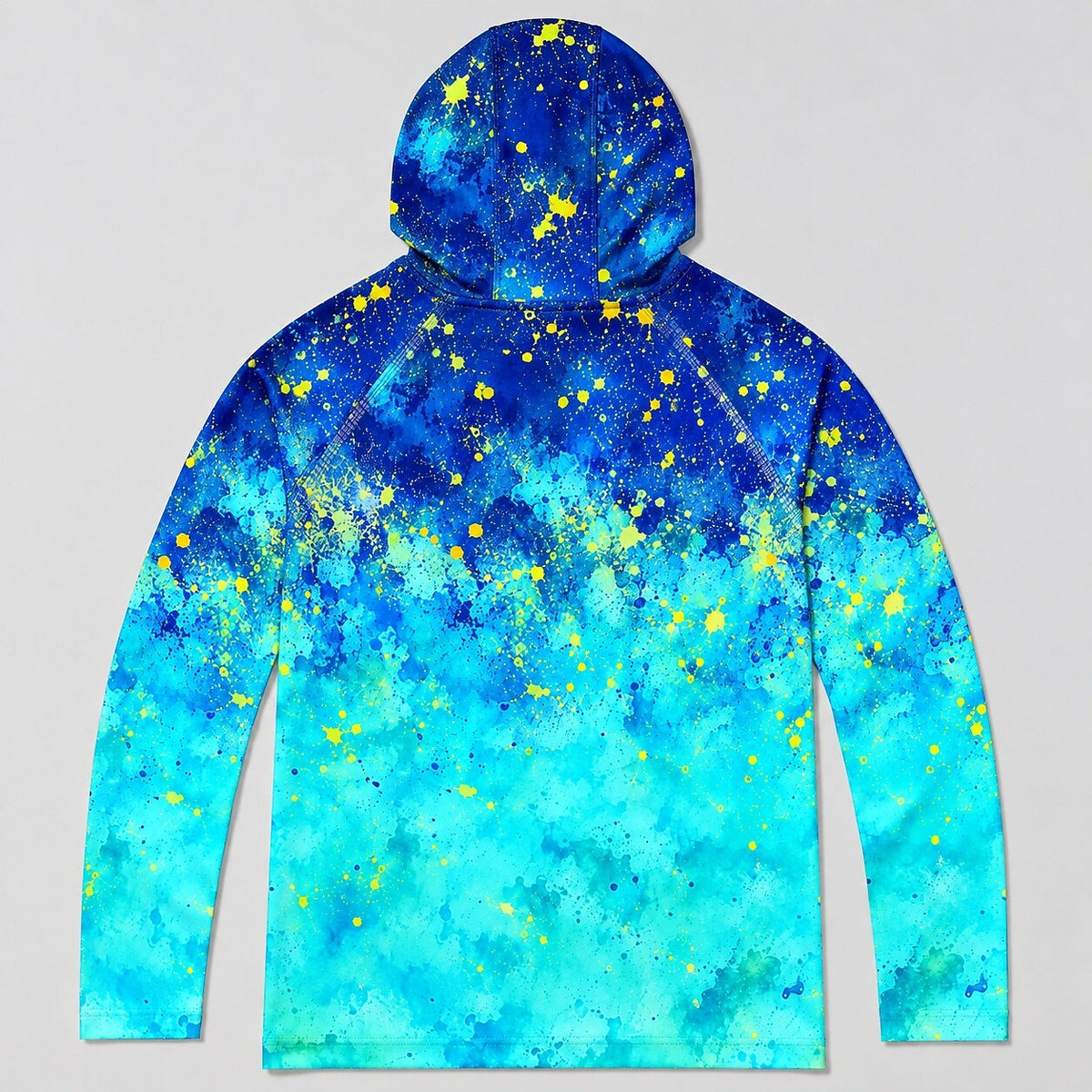 UPF 50+ Abstract Fishing Graphic Sun Hoodie