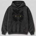 Washed Leopard Fern Jungle Wildlife Graphic Hoodie