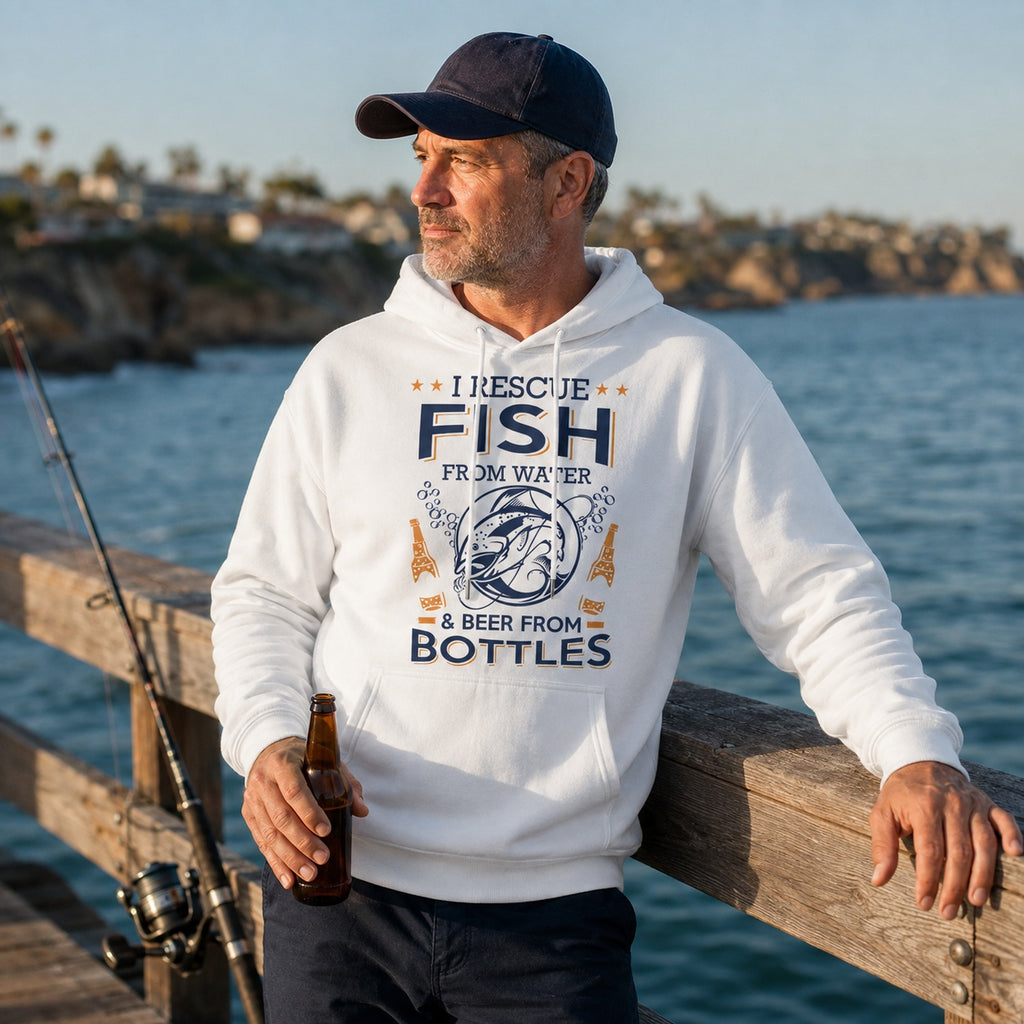 Fly Fishing Trout Hoodie - Mountain River Angler