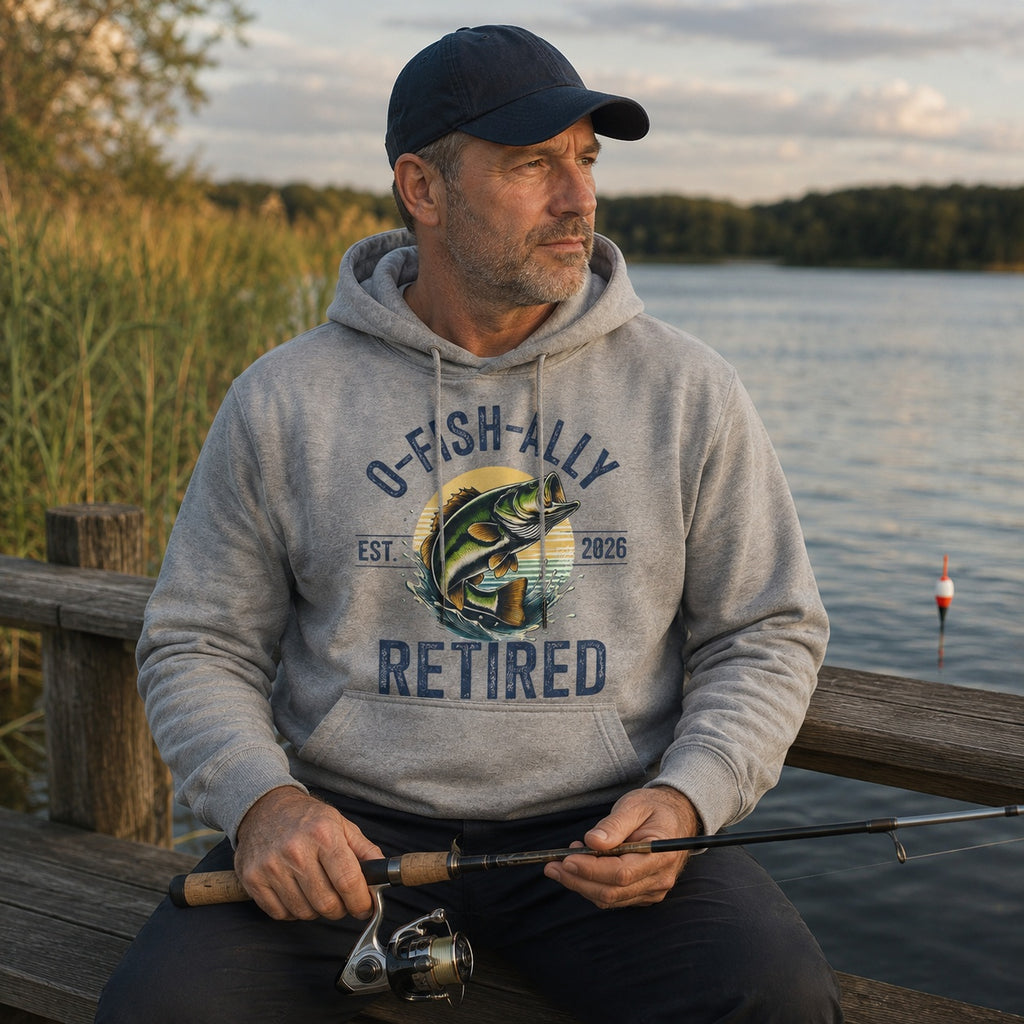 Largemouth Bass Fishing Hoodie for Men