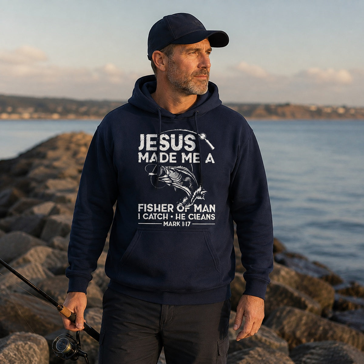 Big Bass Lake Life Hoodie for Men