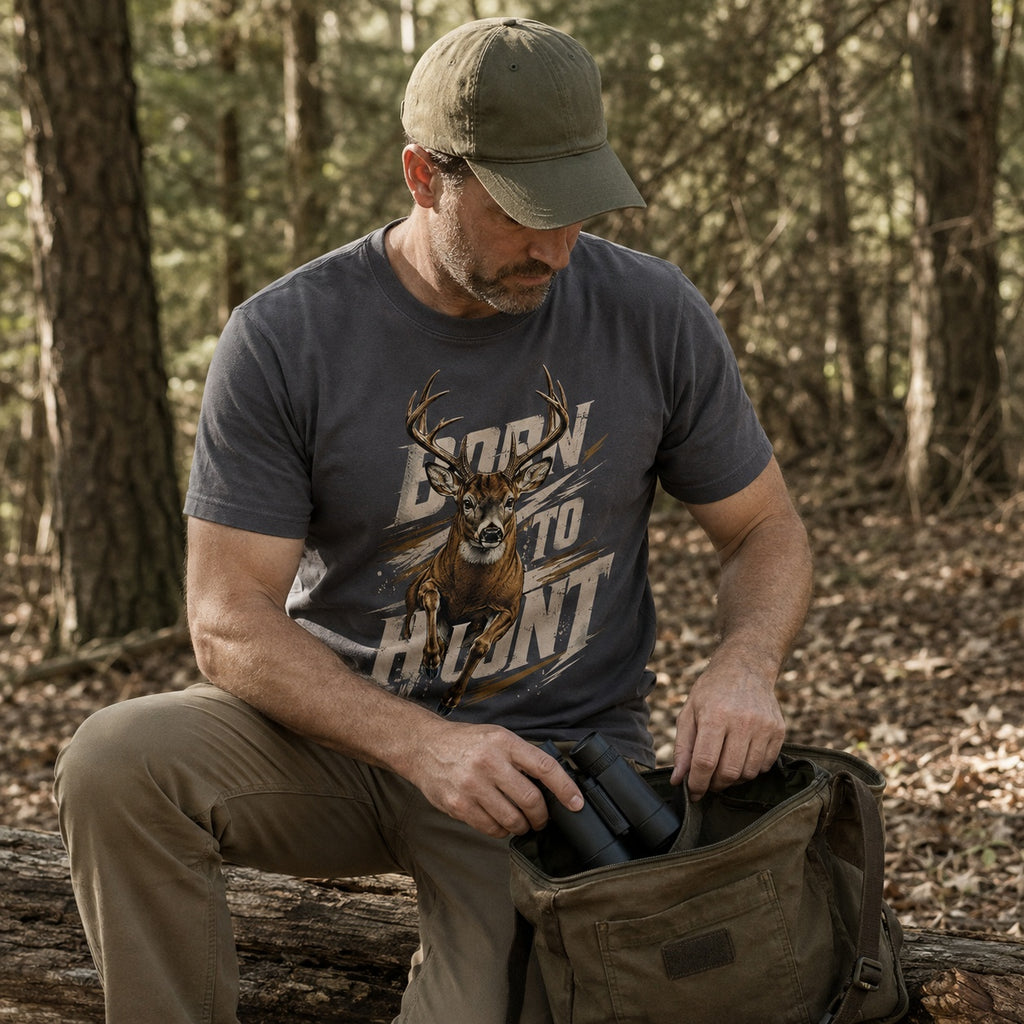 100% Cotton Whitetail Buck Hunting T-Shirt