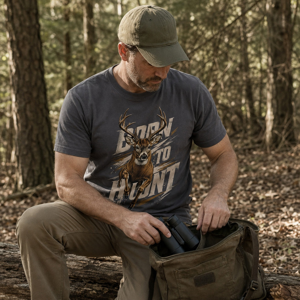 100% Cotton Whitetail Buck Hunting T-Shirt