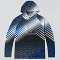 UPF 50+ Geometric Fishing Graphic Sun Hoodie