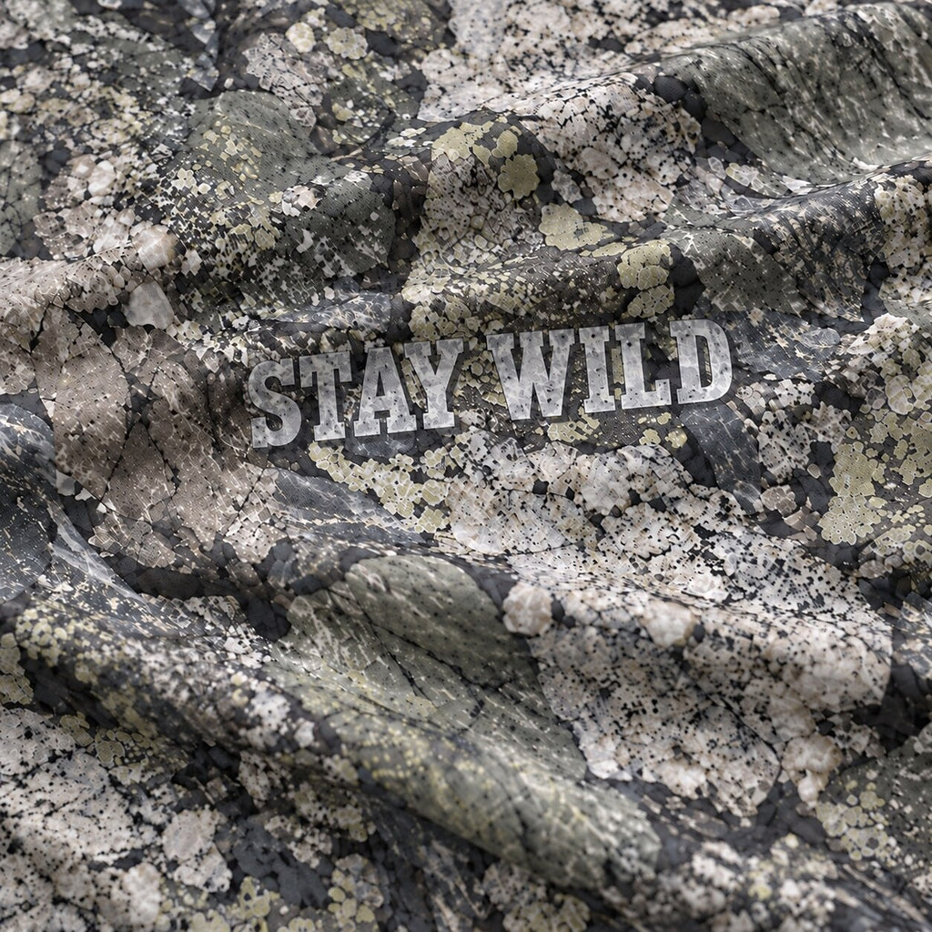 UPF 50+ Stay Wild Stone Camo Sun Hoodie