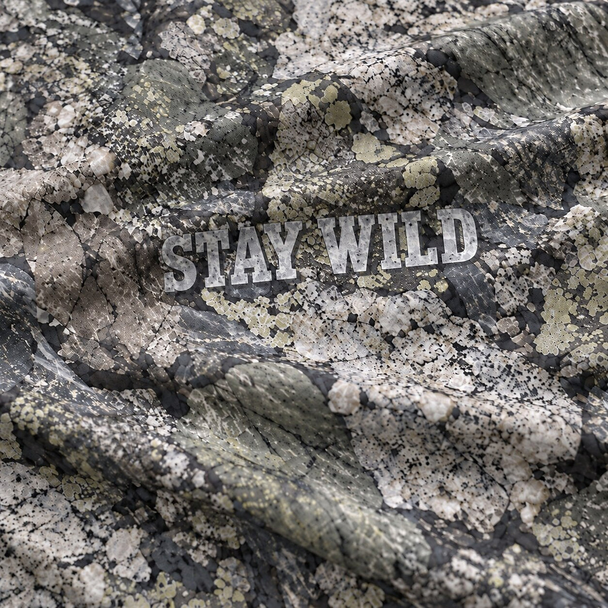 UPF 50+ Stay Wild Stone Camo Sun Hoodie