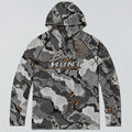 UPF 50+ Born to Hunt Woodland Camo Sun Hoodie