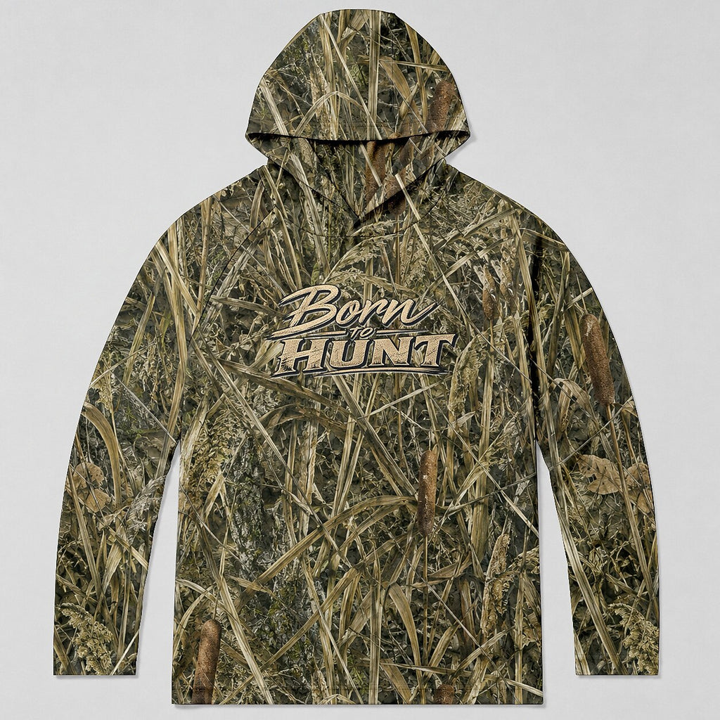 UPF 50+ Marsh Camo Entenjagd-Kapuzenpullover für Herren