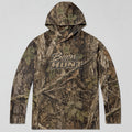 UPF 50+ Woodland Camo Hunting Sun Protection Hoodie for Men