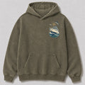 Washed Offshore Fishing Boat Coastal Hoodie Graphic