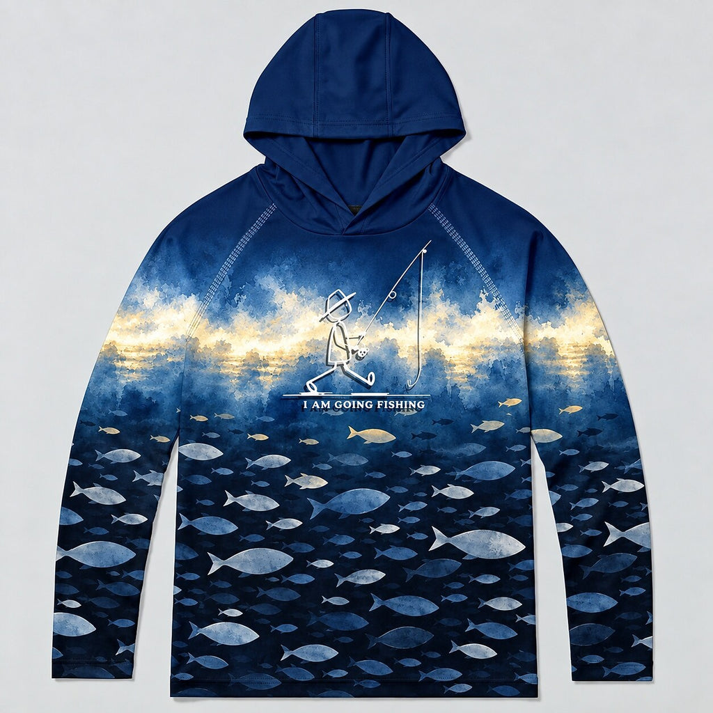 UPF 50+ Open Water Fishing Graphic Sun Hoodie