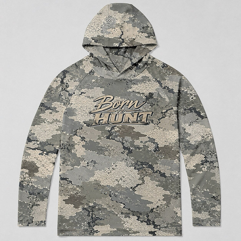 UPF 50+ Desert Camo Hunting Sun Protection Hoodie for Men