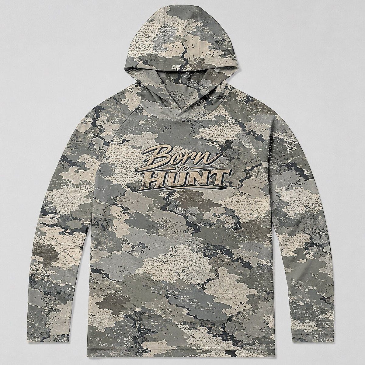UPF 50+ Desert Camo Hunting Sun Protection Hoodie for Men