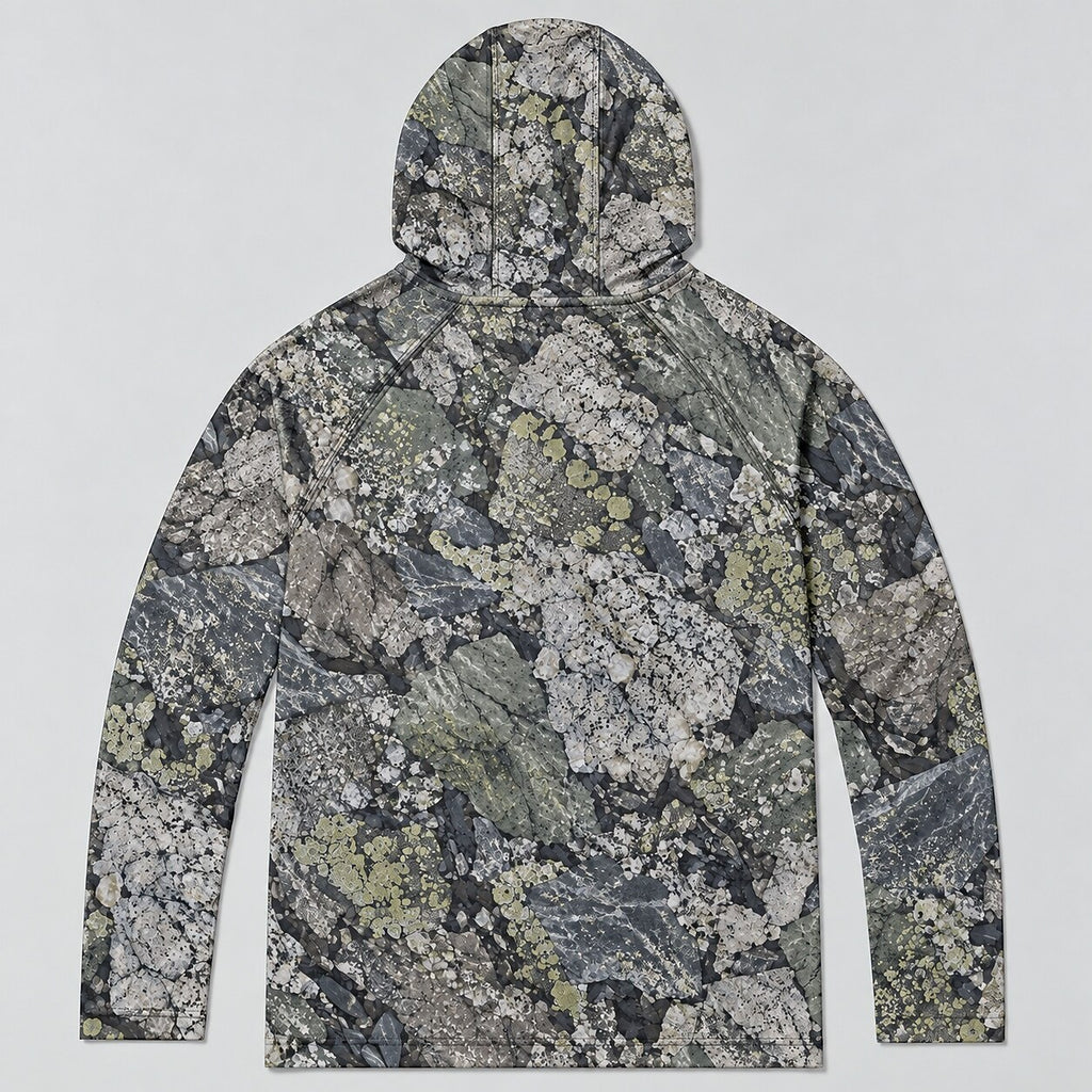 UPF 50+ Stay Wild Stone Camo Sun Hoodie