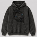 Washed Leopard Oak Leaf Wildlife Graphic Hoodie