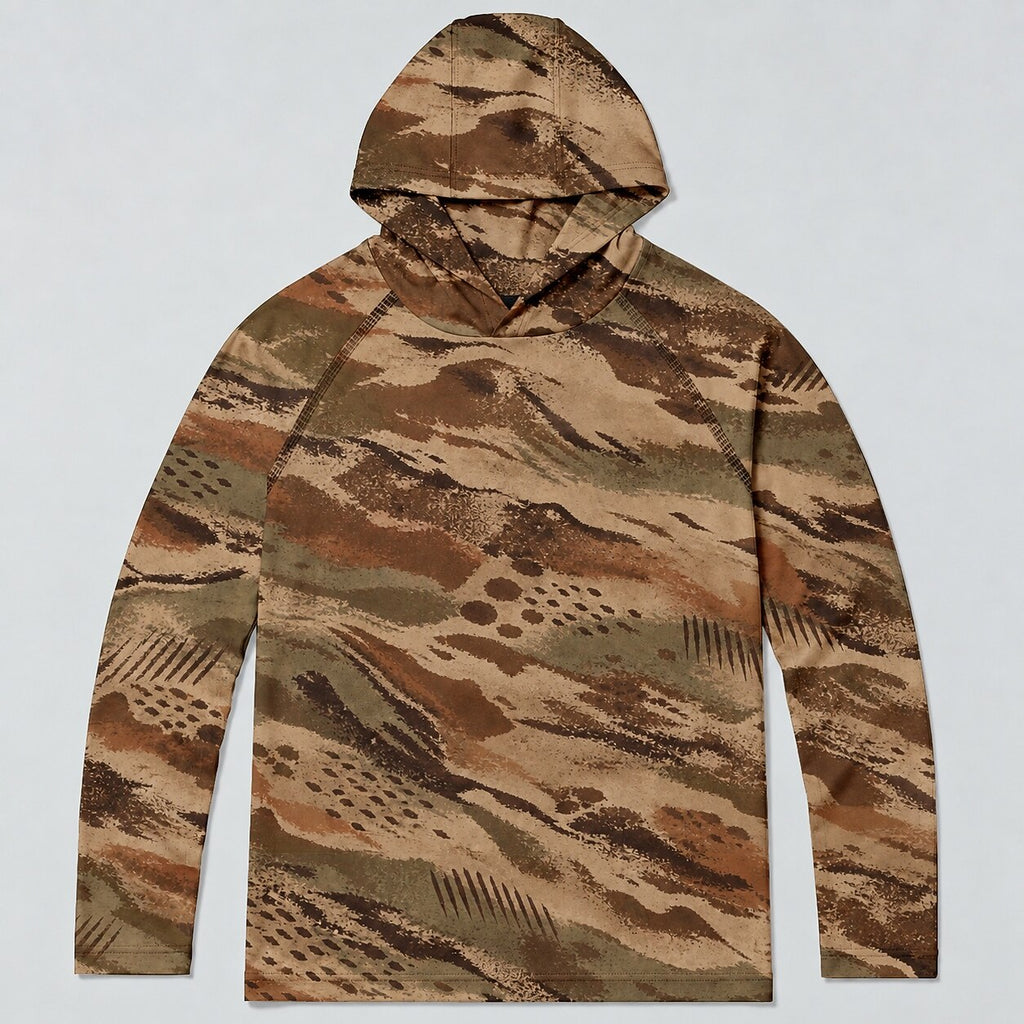 UPF 50+ Desert Camo Hunting Sun Hoodie