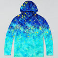 UPF 50+ Abstract Fishing Graphic Sun Hoodie