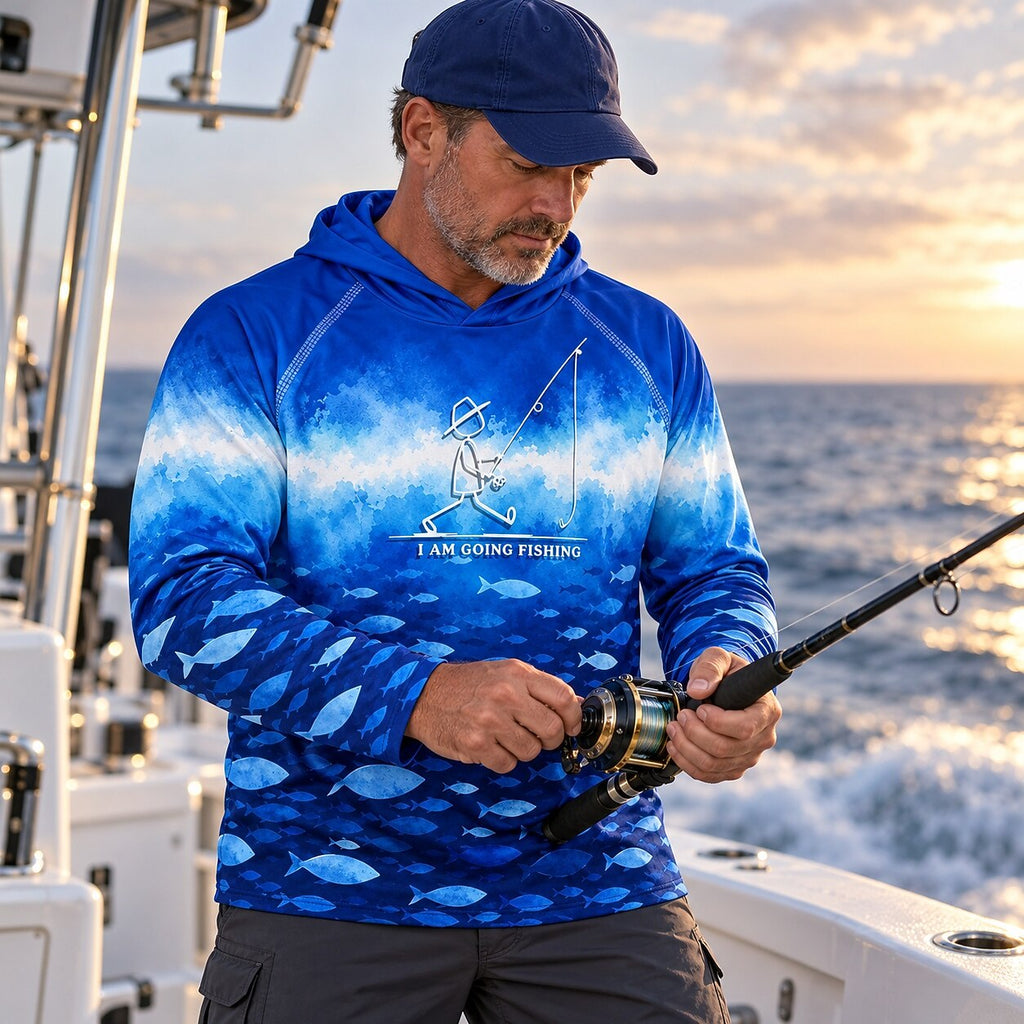 UPF 50+ Open Water Fishing Graphic Sun Hoodie