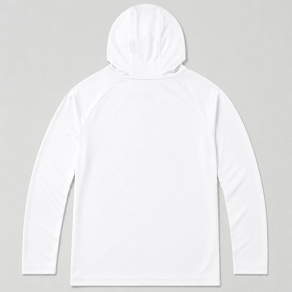 UPF 50+ Blue Marlin Offshore Fishing Sun Protection Hoodie for Men - back product view