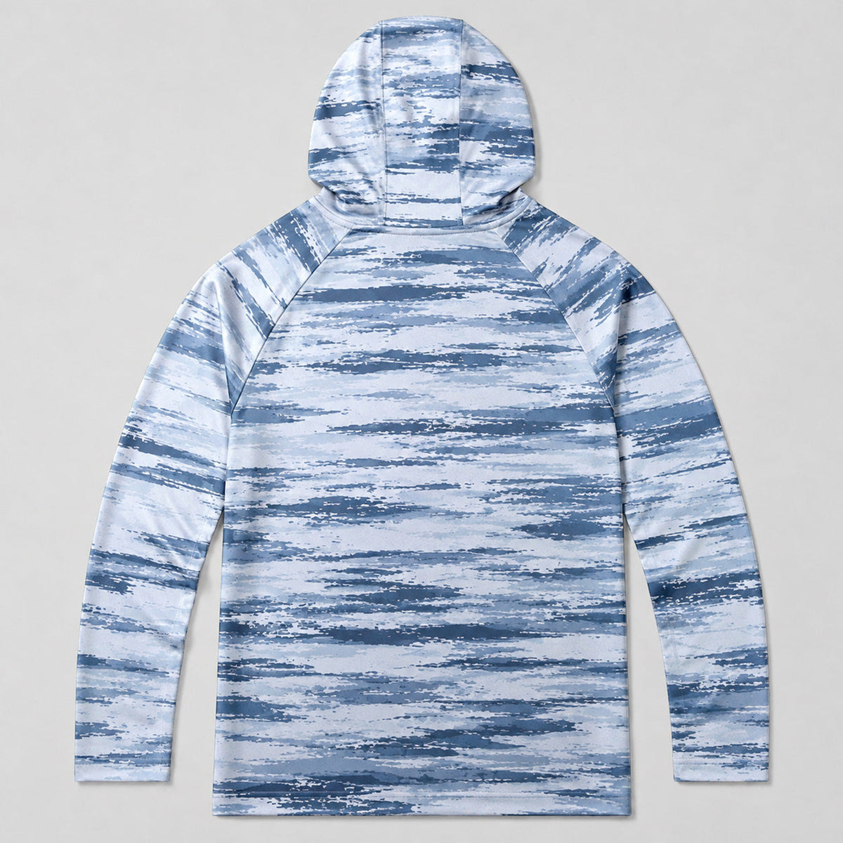 UPF 50+ Coastal Fishing Sun Protection Hoodie for Men - back product view