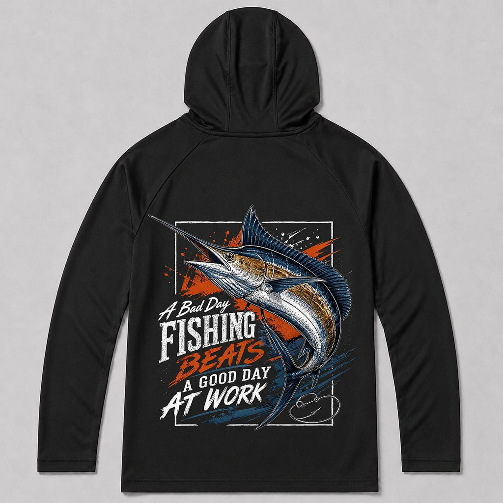 UPF 50+ Sailfish Saltwater Fishing Sun Protection Hoodie for Men - alternate product view