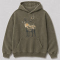 Washed Mountain Caribou Big Game Hunting Hoodie for Men - alternate product view