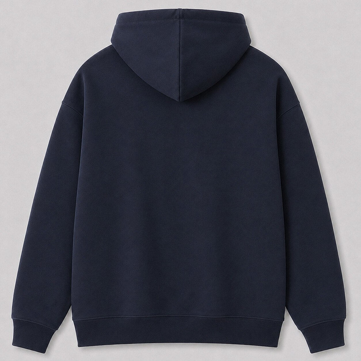 Whitetail Deer Hunting Hoodie for Men — navy back view
