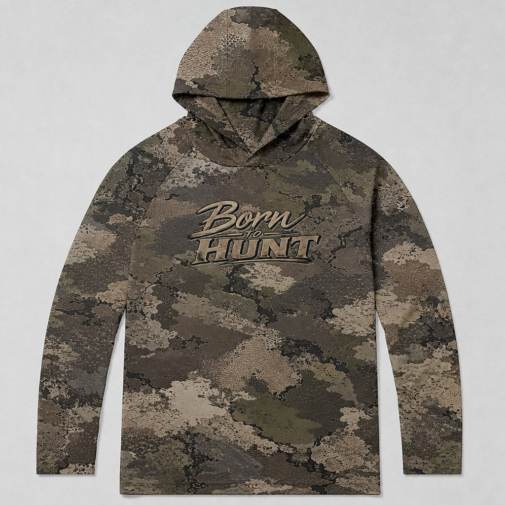 UPF 50+ Desert Camo Hunting Sun Protection Hoodie for Men