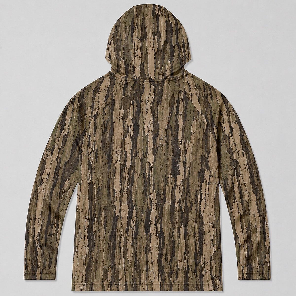 UPF 50+ Tree Bark Camo Hunting Hoodie for Men
