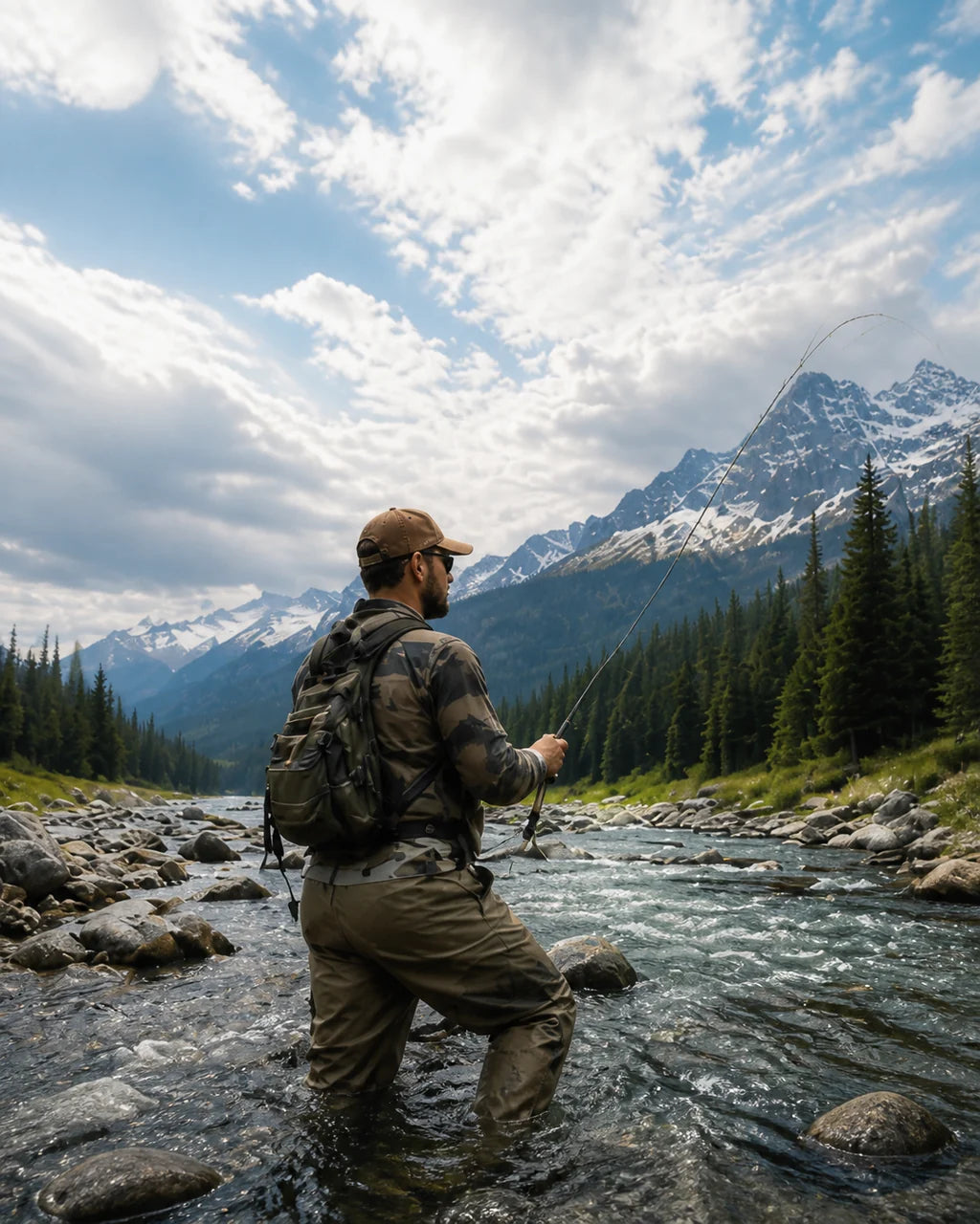 Mountain River Fishing